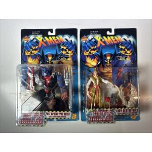 1996 MARVEL X-MEN BATTLE BRIGADE SET OF 2 FIGURES NEW (01R)